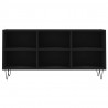 Szafka pod TV, czarna, 103,5x30x50 cm, materiał drewnopochodny