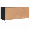 Szafka pod TV, czarna, 103,5x30x50 cm, materiał drewnopochodny