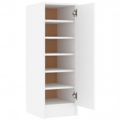 Szafka na buty, biała, 32x35x92 cm, materiał drewnopochodny