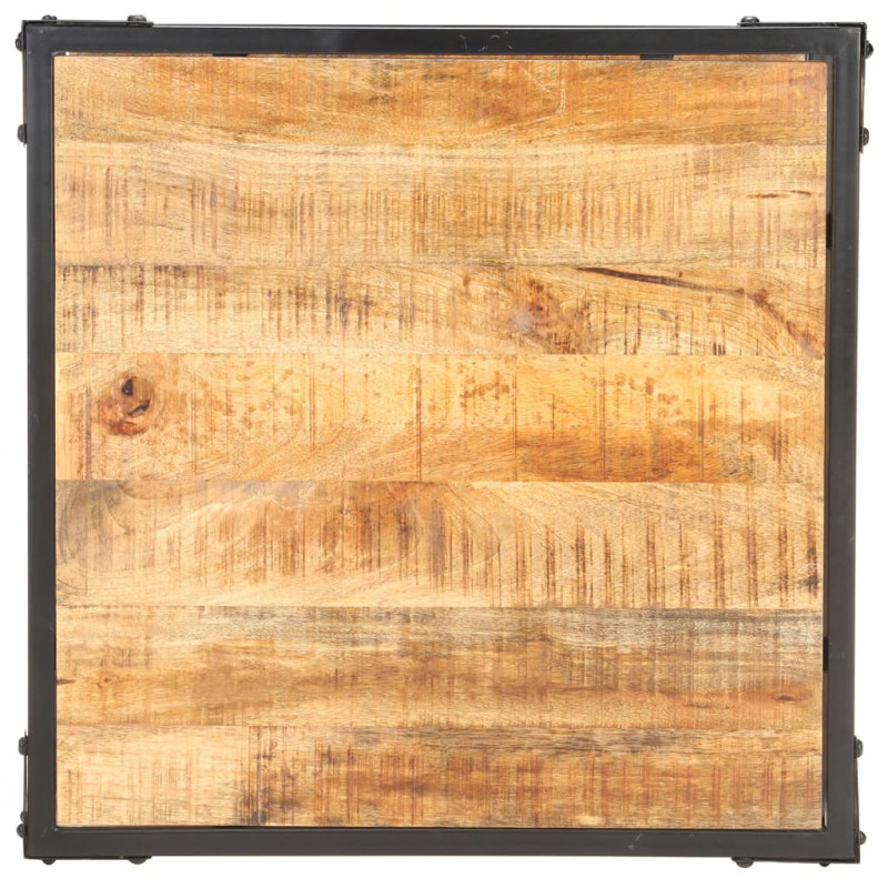 Stolik kawowy, 60x60x35 cm, lite drewno mango