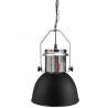 Metalowe lampy sufitowe, 2 szt., regulowana długość, czarne