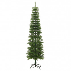 Sztuczna, smukła choinka ze stojakiem, 210 cm, PE
