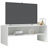Szafka pod TV, biała, wysoki połysk, 100x40x40 cm