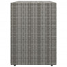 Szafka ogrodowa, szara, 100x55,5x80 cm, rattan PE