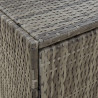 Szafka ogrodowa, szara, 100x55,5x80 cm, rattan PE