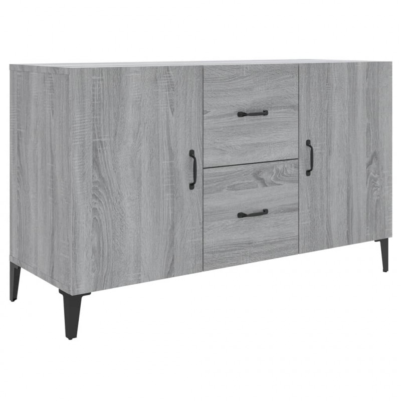 Komoda, szary dąb sonoma, 100x36x60 cm, materiał drewnopochodny
