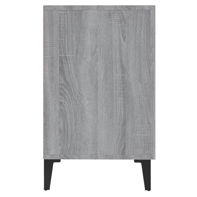 Komoda, szary dąb sonoma, 100x36x60 cm, materiał drewnopochodny