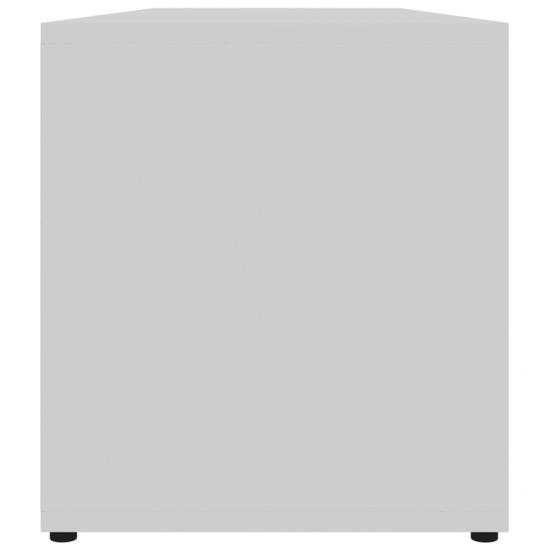Szafka pod TV, biała, 120x34x37 cm, materiał drewnopochodny