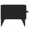 Szafka pod TV, czarna, 150x36x30 cm, materiał drewnopochodny