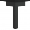 Szafka pod TV, czarna, 150x36x30 cm, materiał drewnopochodny
