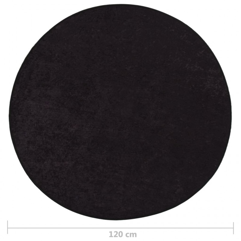 Dywan z możliwością prania, 120 cm, antracyt, antypoślizgowy
