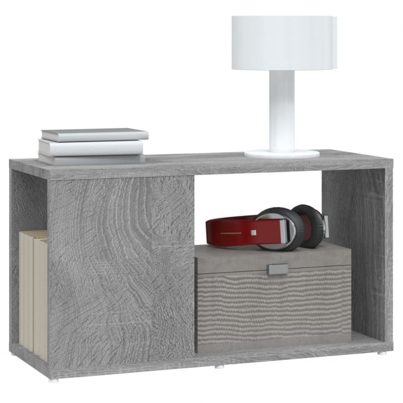 Szafka pod TV, szary dąb sonoma, 60x24x32 cm