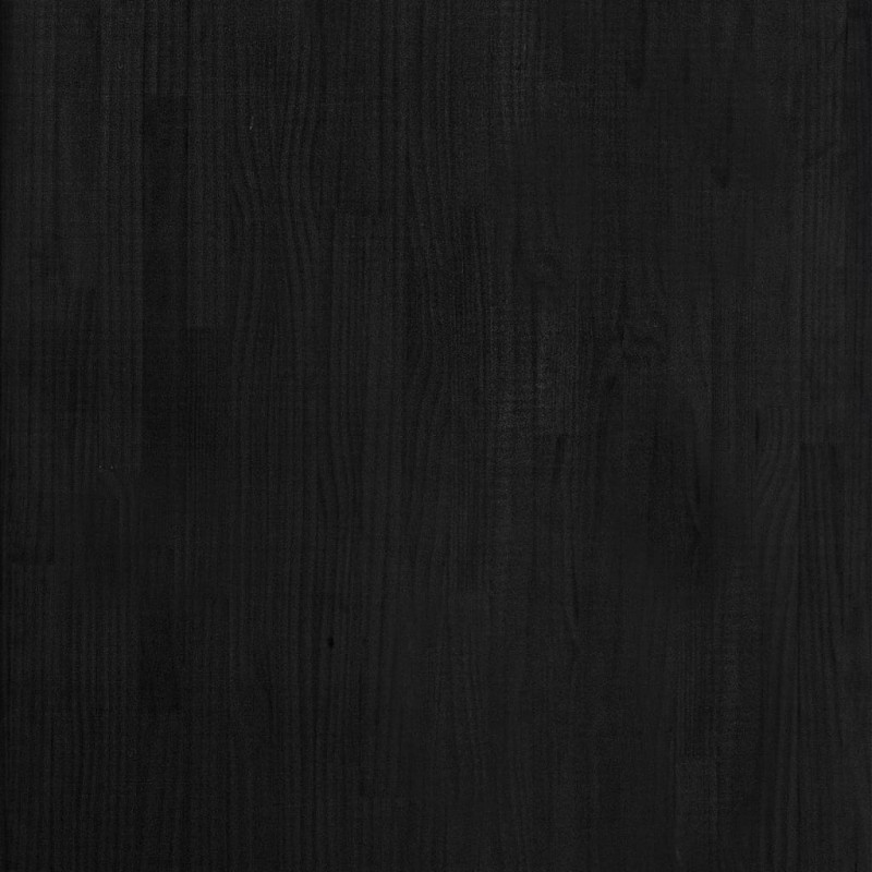 Regał, czarny, 60x30x105 cm, lite drewno sosnowe