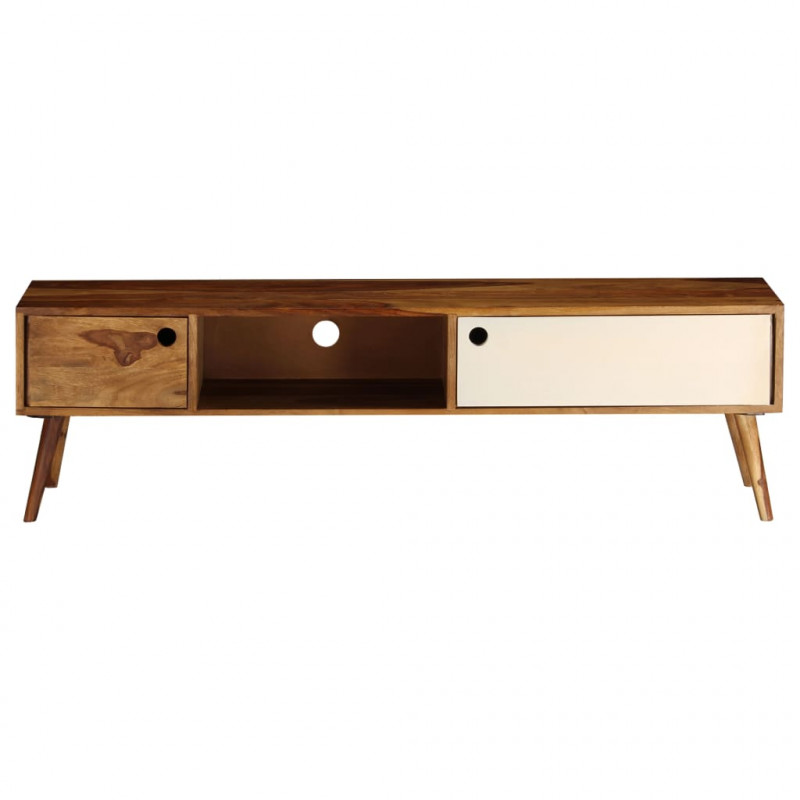 Szafka pod telewizor, 140x30x40 cm, lite drewno sheesham