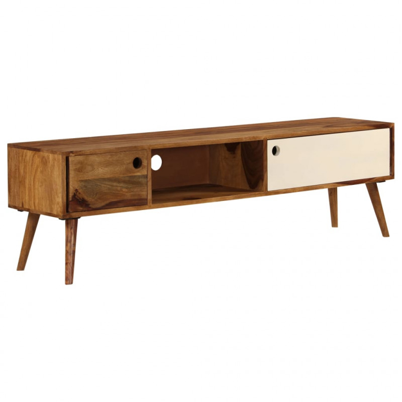 Szafka pod telewizor, 140x30x40 cm, lite drewno sheesham