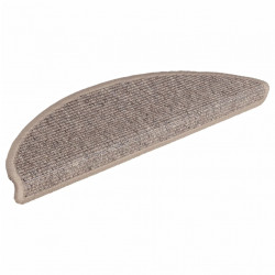 Samoprzylepne nakładki na schody, 15 szt., 56x17x3cm ciemny beż