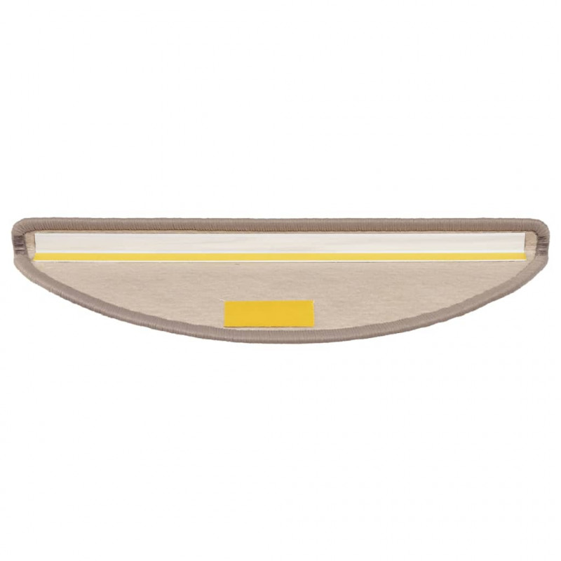 Samoprzylepne nakładki na schody, 15 szt., 56x17x3cm ciemny beż