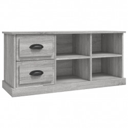 Szafka pod TV, szary dąb sonoma, 102x35,5x47,5 cm