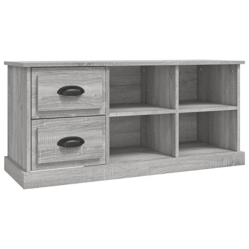 Szafka pod TV, szary dąb sonoma, 102x35,5x47,5 cm