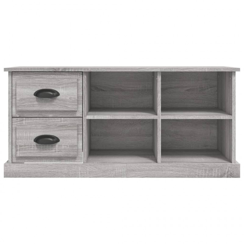 Szafka pod TV, szary dąb sonoma, 102x35,5x47,5 cm