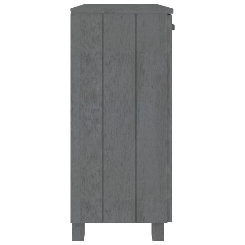 Szafka HAMAR, ciemnoszara, 85x35x80 cm, drewno sosnowe