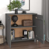 Szafka HAMAR, ciemnoszara, 85x35x80 cm, drewno sosnowe