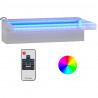 Wylewka do wodospadu z RGB LED, stal nierdzewna, 30 cm