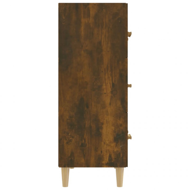 Szafka, przydymiony dąb, 70x34x90 cm, materiał drewnopochodny