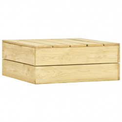 Stolik ogrodowy, 75x75x31 cm, impregnowane drewno sosnowe
