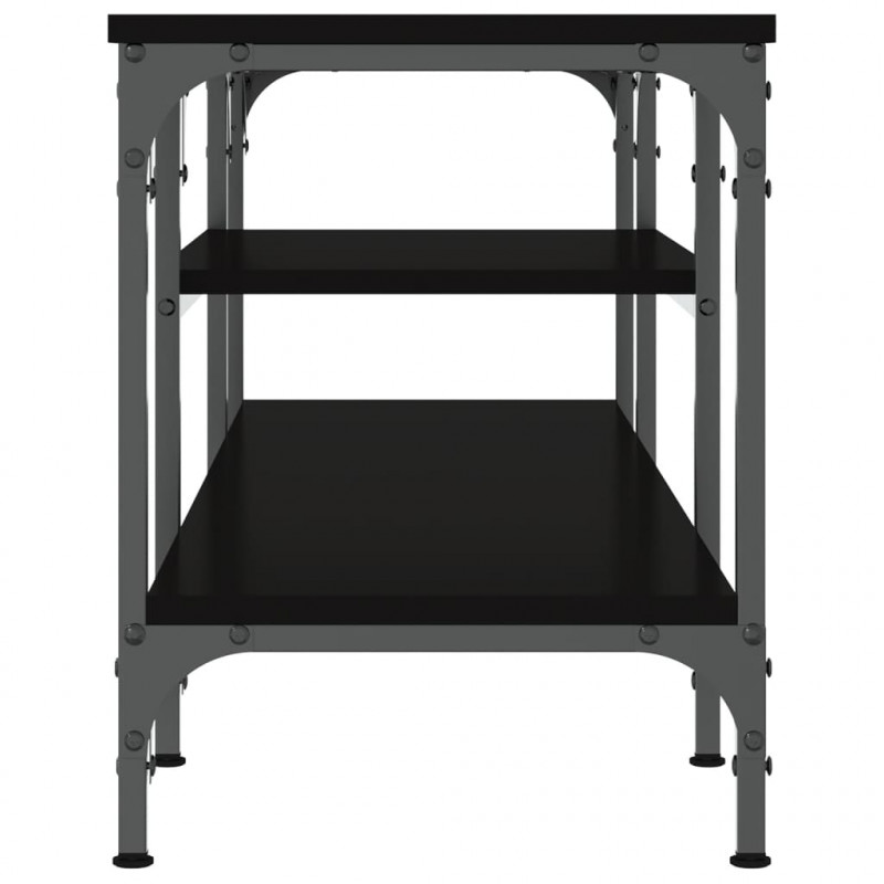 Szafka pod telewizor, czarna, 121x35x45 cm