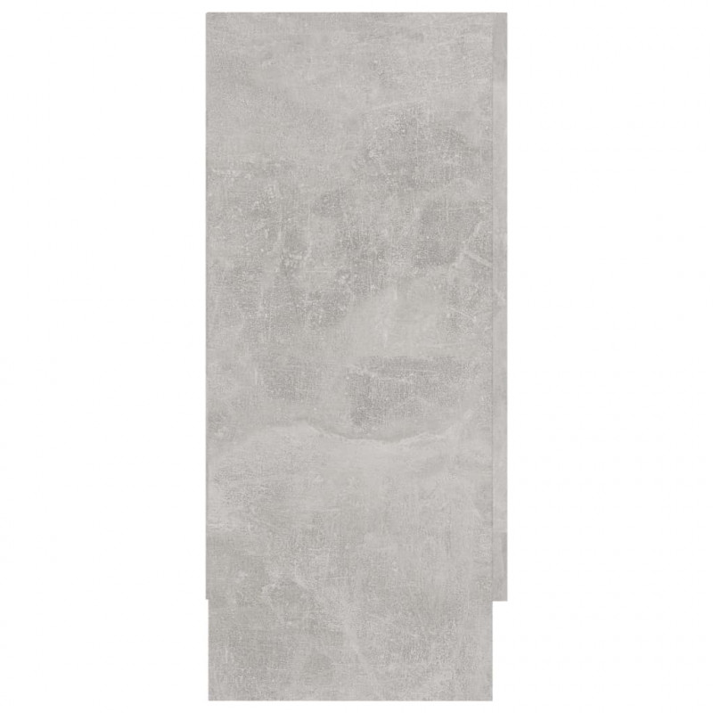 Witryna, szarość betonu 120x30,5x70 cm, materiał drewnopochodny