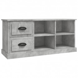 Szafka pod TV, szarość betonu, 102x35,5x47,5 cm