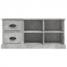 Szafka pod TV, szarość betonu, 102x35,5x47,5 cm