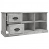 Szafka pod TV, szarość betonu, 102x35,5x47,5 cm