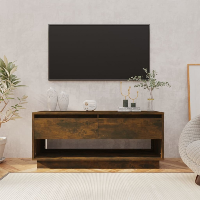 Szafka pod TV, przydymiony dąb, 102x41x44 cm