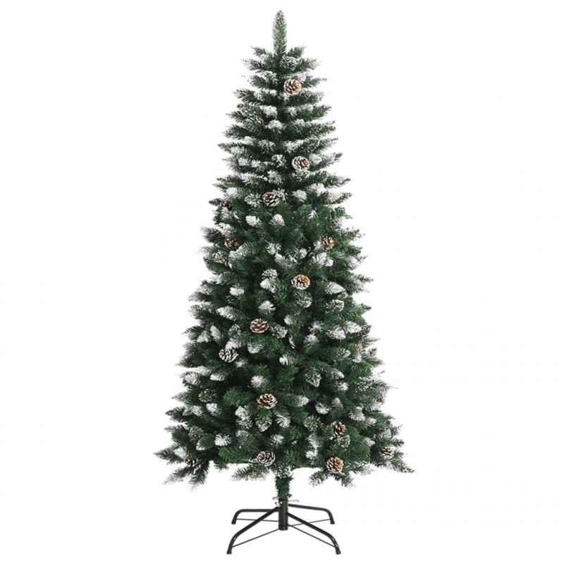 Sztuczna choinka ze stojakiem, zielona, 120 cm, PVC