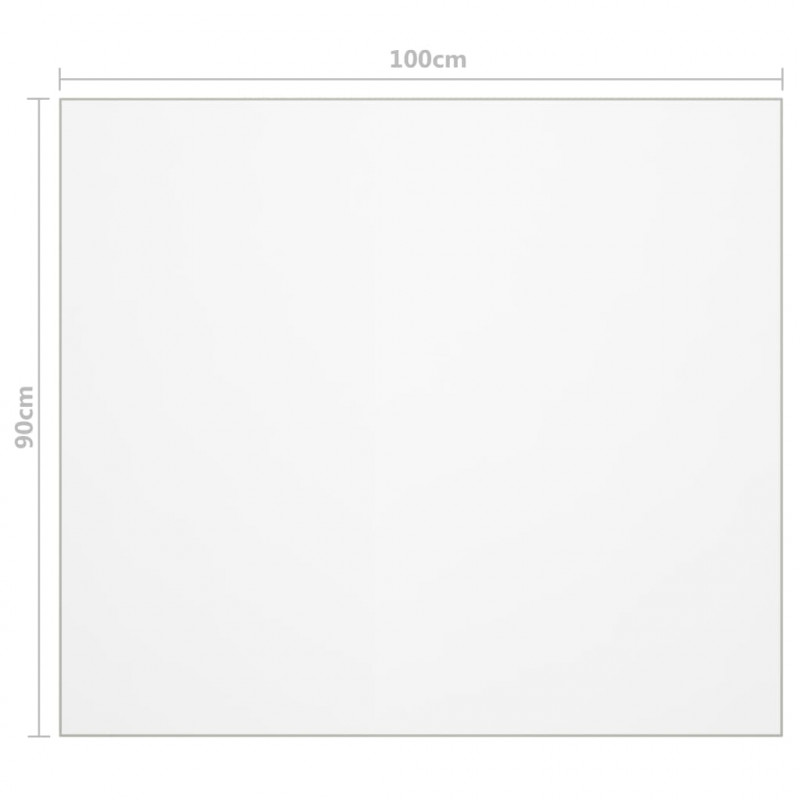 Mata ochronna na stół, przezroczysta, 100x90 cm, 2 mm, PVC