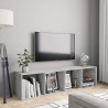 Regał na książki/szafka TV, betonowy szary, 143x30x36 cm