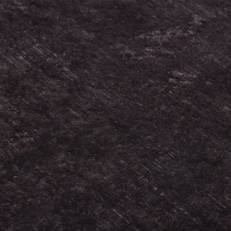 Dywan z możliwością prania, 80x300 cm, czarno-złoty