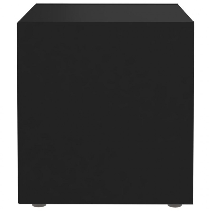 Szafki pod TV, 4 szt., czarne, 37x35x37 cm