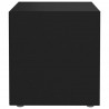 Szafki pod TV, 4 szt., czarne, 37x35x37 cm