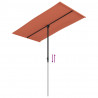 Parasol ogrodowy na aluminiowym słupku, 180x110 cm, terakota