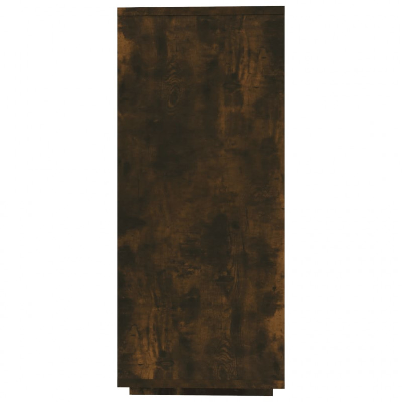 Komoda, przydymiony dąb, 120x30x75 cm, materiał drewnopochodny