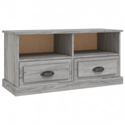 Szafka pod TV, szary dąb sonoma, 93x35,5x45 cm