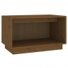 Szafka pod TV, miodowy brąz, 60x35x35 cm, lite drewno sosnowe