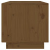Szafka pod TV, miodowy brąz, 60x35x35 cm, lite drewno sosnowe