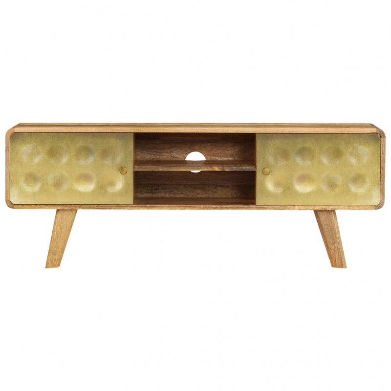 Szafka pod telewizor, lite drewno mango, 120 x 30 x 45 cm