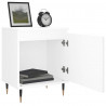 Szafki nocne, 2 szt, białe, 40x30x50cm, materiał drewnopochodny