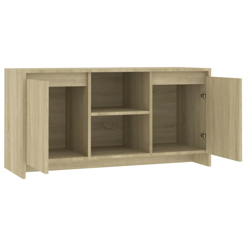 Szafka pod TV, dąb sonoma, 102x37,5x52,5 cm