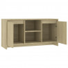 Szafka pod TV, dąb sonoma, 102x37,5x52,5 cm